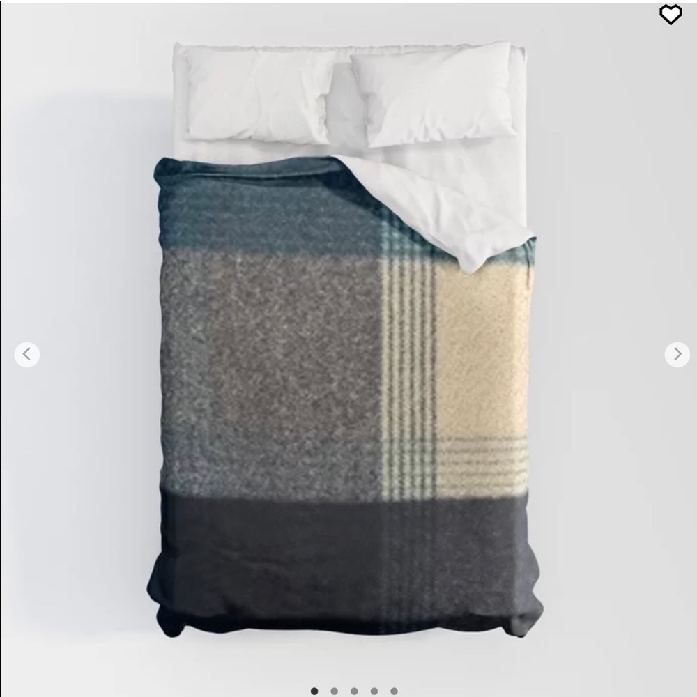Society6 Queen duvet and shams NWT